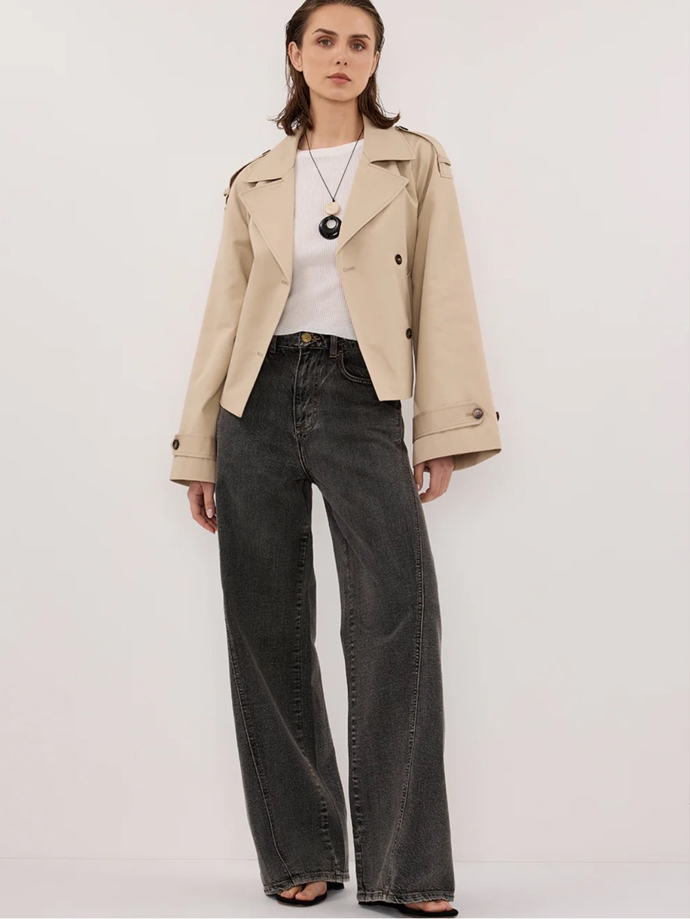 DISSH Relaxed Fit Washed Black Women's Jeans - Picture 10 of 10